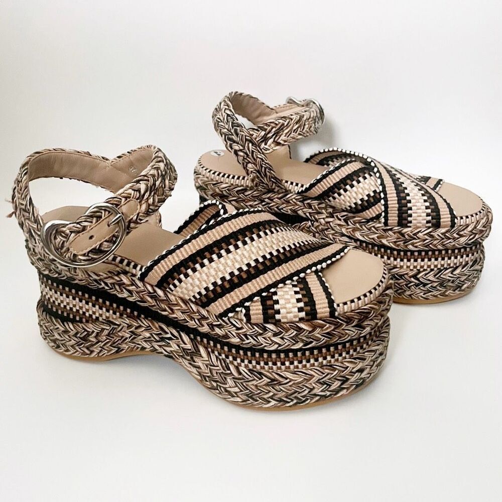 Amambaih Carmen Platform Sandals 37.5 NWOB